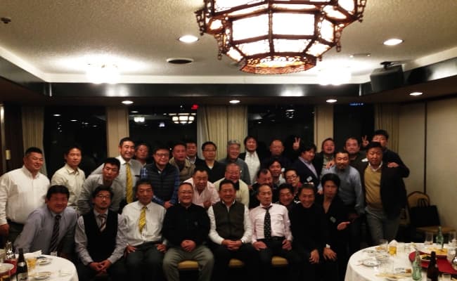 ラグビー部OB会の様子