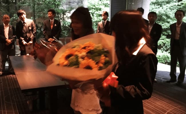 同窓会納涼会の様子