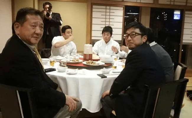 ラグビー部入部式の様子