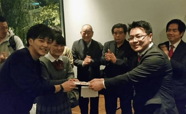 55期生の同窓会にご挨拶に行った際の様子