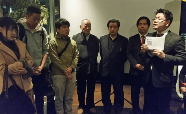 53期生の同窓会にご挨拶に行った際の様子