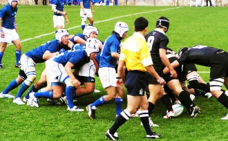 東大阪市の花園ラグビー場で行われた全国高校ラグビー大会の風景（5枚目）