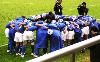 12月30日 東大阪市の花園ラグビー場で行われた全国高校ラグビー大会の風景（3枚目）