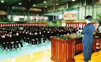 卒業式の様子（1枚目）