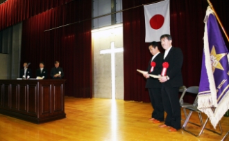 卒業式の写真（1枚目）