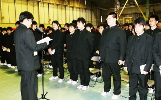 卒業式の写真（1枚目）