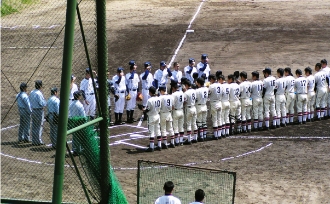 野球部 春の近畿地区大会府予選の様子（1枚目）