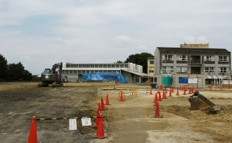 校舎 新築工事の様子（2枚目）