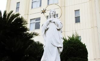 啓光でのマリア像の写真