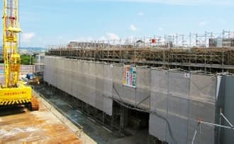 上層階の工事の様子